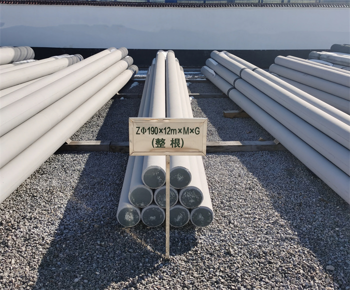 柳江190×12米钢筋混凝土水泥电线杆